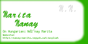 marita nanay business card